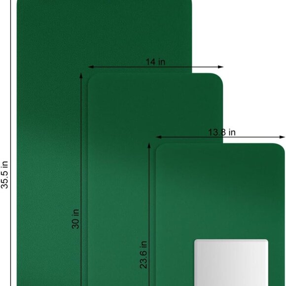 Desk Pad, 23.6" x 13.8" PU Leather Non-Slip Desk Mat Large Mouse Pad for Desktop - Picture 6 of 7